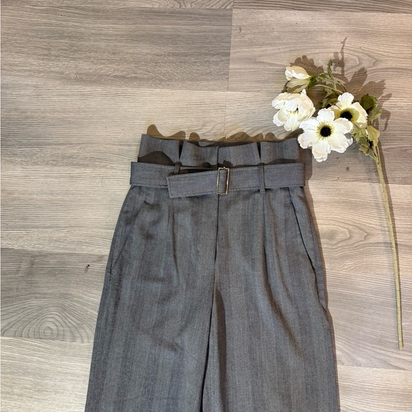 ARITIZA Babaton Power Pants High Waisted Belt Wide leg Pockets Size 6 - Picture 4 of 13